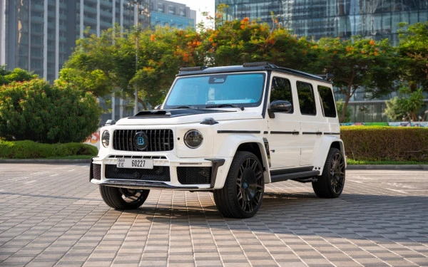  White Mercedes G63 Brabus Kit Photo 1