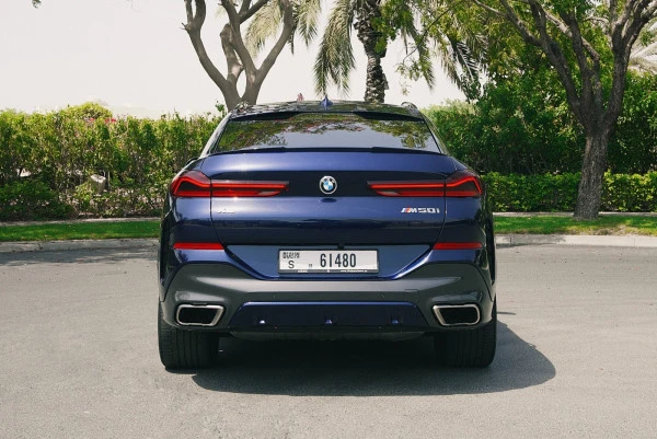  Синий BMW X6 M50 Photo 2
