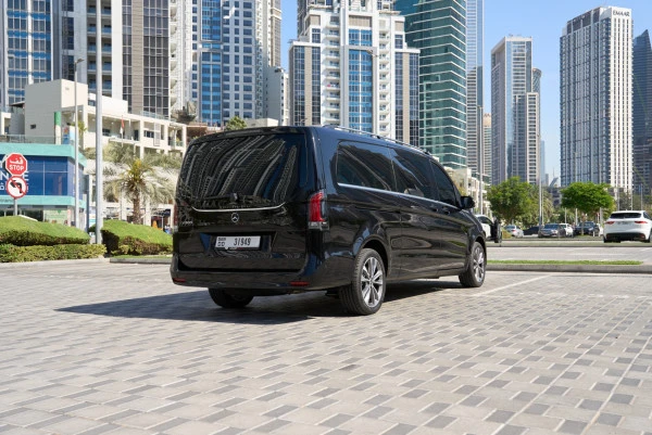  Черный Mercedes V300 Avantgarde Extra Long Photo 2