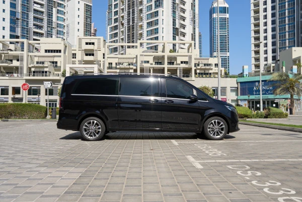  Черный Mercedes V300 Avantgarde Extra Long Photo 3