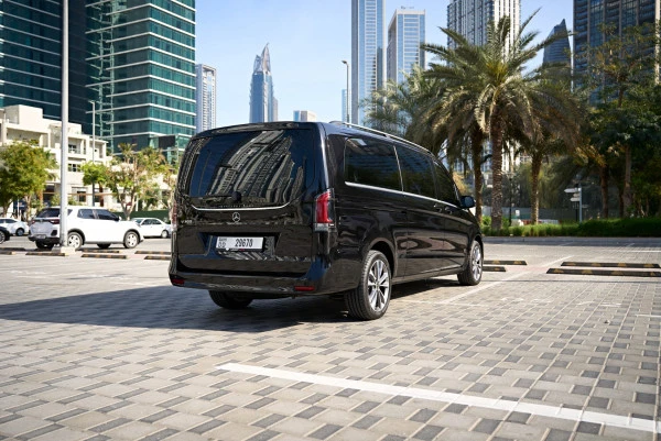  Черный Mercedes V300 Avantgarde Extra Long Photo 4