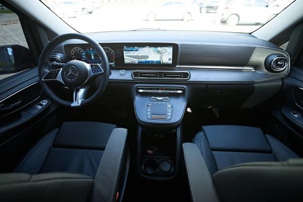  Черный Mercedes V300 Avantgarde Extra Long Photo 9