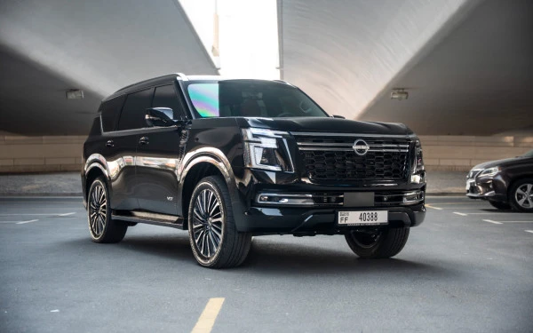  Черный Nissan Patrol Platinum V6 Photo 3