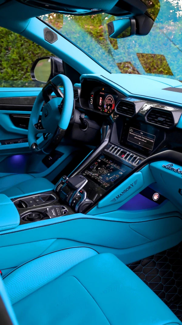  Синий Lamborghini Urus Photo 5