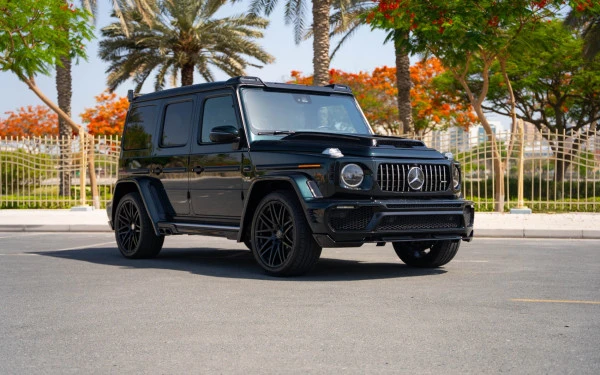  Зеленый Mercedes G63 AMG Photo 2