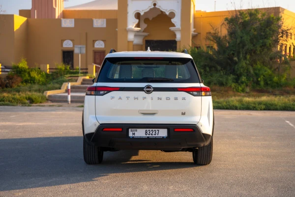  Жемчужно-белый Nissan Pathfinder Photo 4