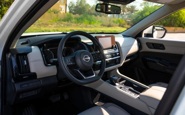  Жемчужно-белый Nissan Pathfinder Photo 7