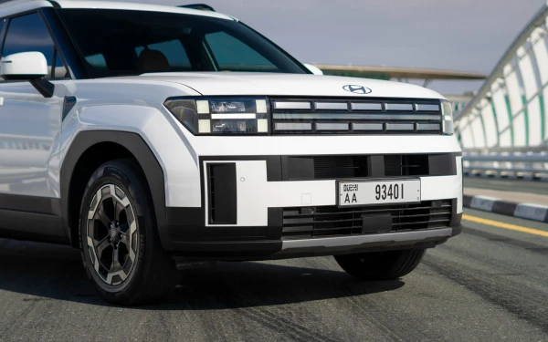  Белый Hyundai Santa Fe Photo 2