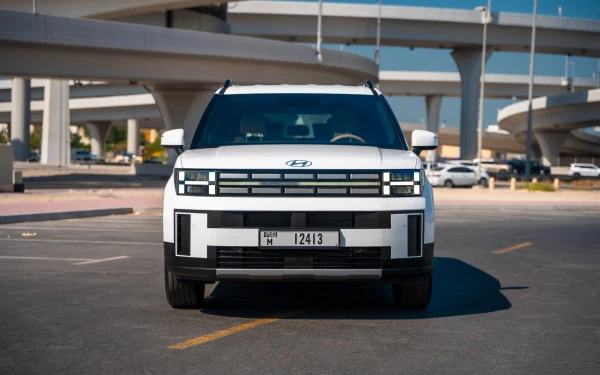  Белый Hyundai Santa Fe Photo 2