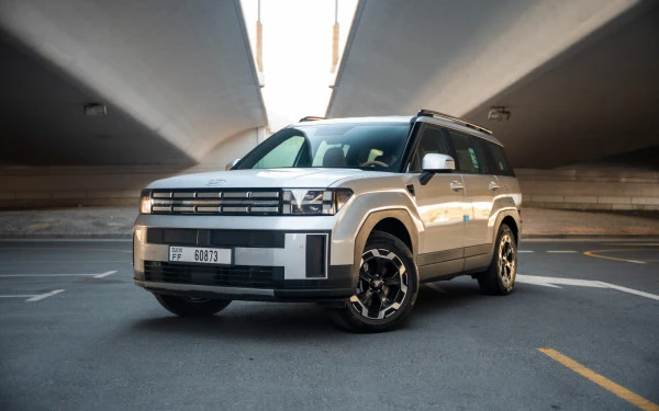  Белый Hyundai Santa Fe Photo 5