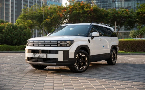  White Hyundai Santa Fe Photo 5