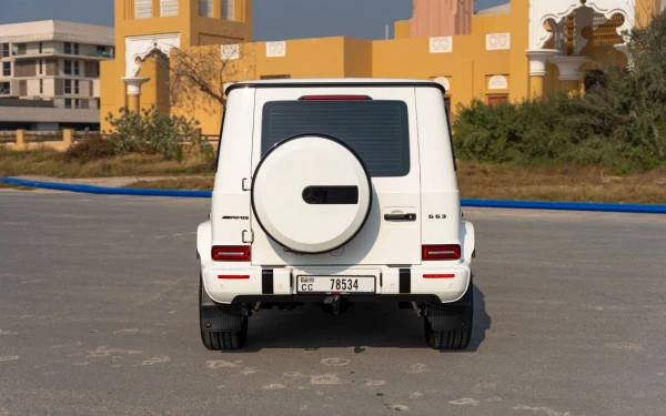  Белый Mercedes G63 AMG Photo 3