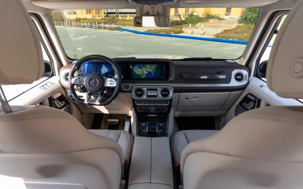  Белый Mercedes G63 AMG Photo 9